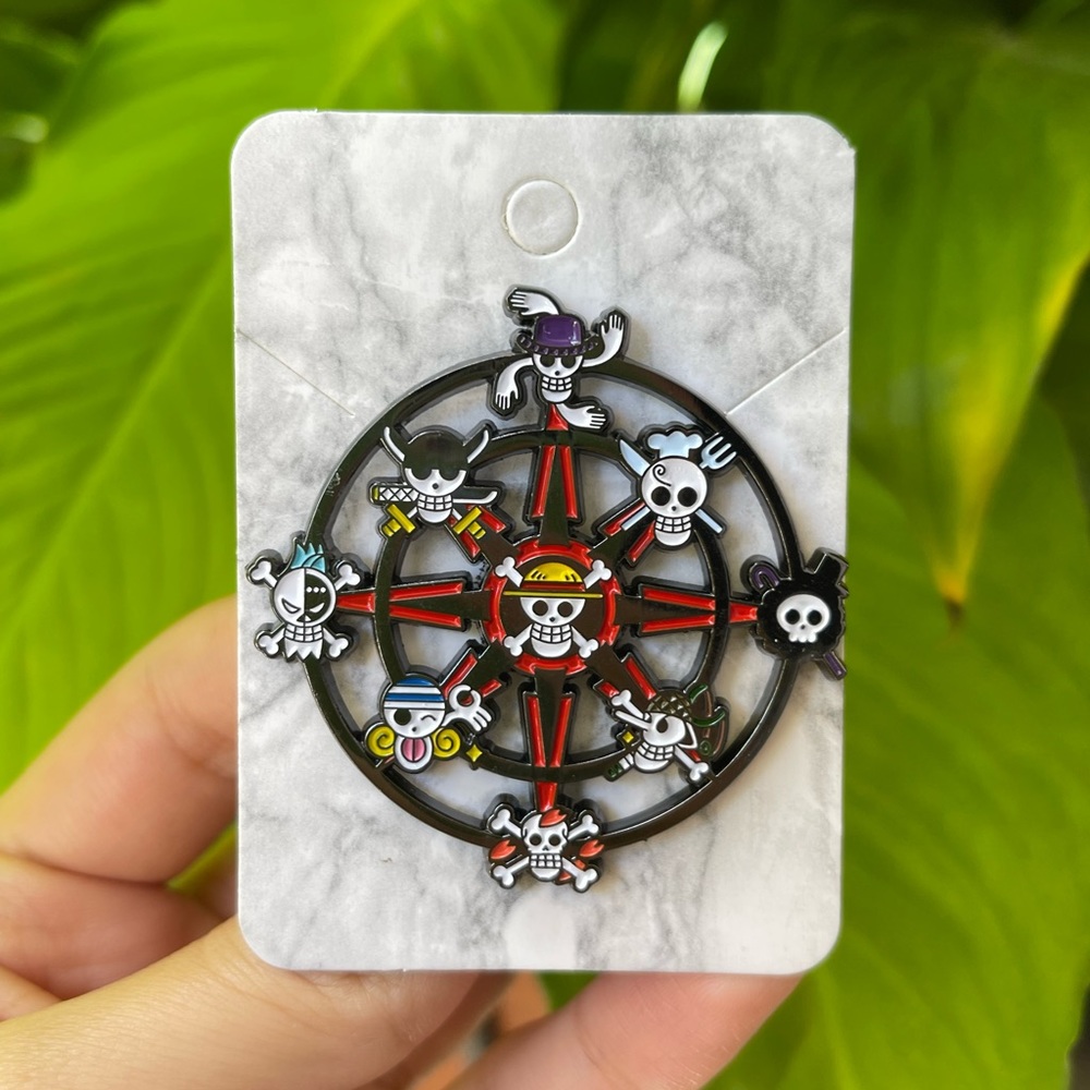 One Piece Japanese Anime Wheel Pin